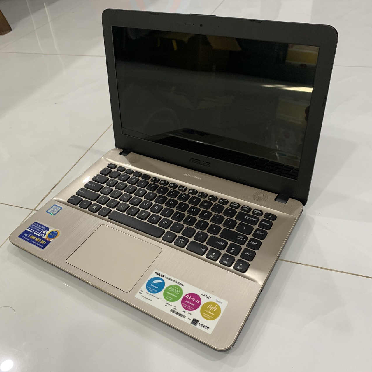 ASUS A441U i3-6006U/4G/500G/W10/14''  máy zin chưa lột keo