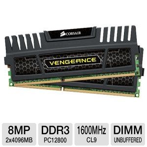 Corsair Vengeance 8GB DDR3 PC12800 1600MHz RAM